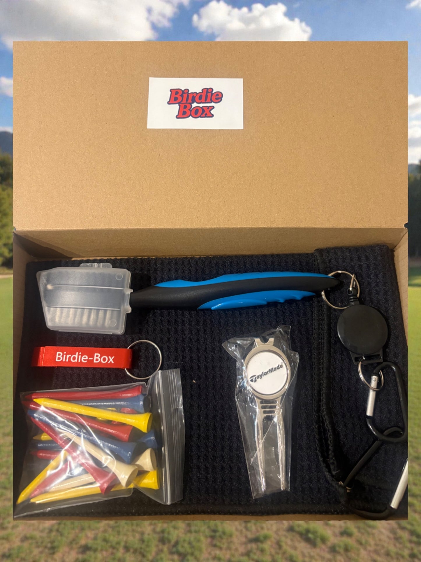 Birdie Box - Golf Essentials Kit.